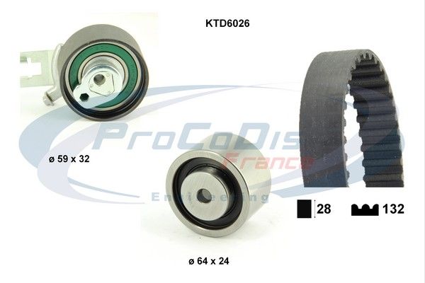 PROCODIS FRANCE Комплект ремня ГРМ KTD6026